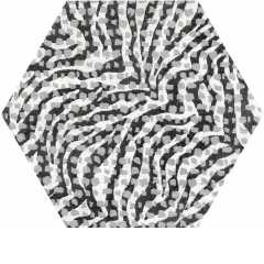 1047614 inserto s1 zebra hexagon Декор docklands 